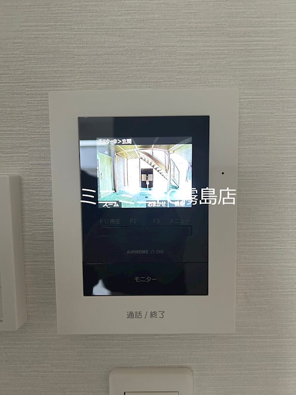 セキュリティ　来訪者を映像で確認できます
