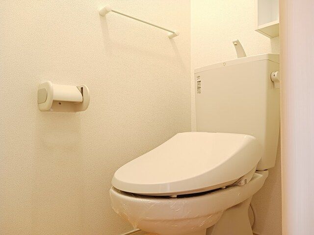 トイレ　落ち着いた色調のトイレです