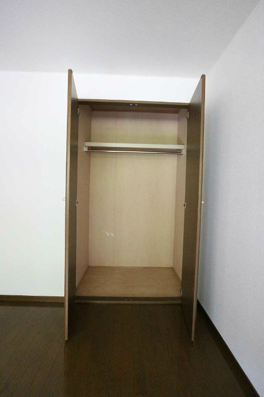 収納　※別号室の写真です。洋服をたっぷり収納できます