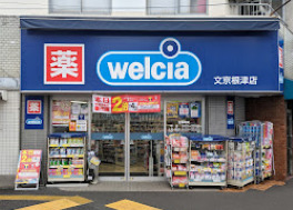 ドラックストア　ウエルシア文京根津店（ドラッグストア）まで584m