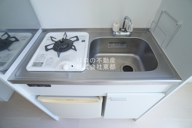 キッチン　１口ガスコンロ設置済！お引越し後すぐにお料理できます☆