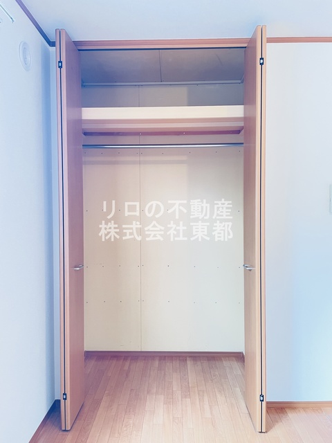 収納　奥行のある収納付です！増えがちな荷物をもスッキリ収納できます
