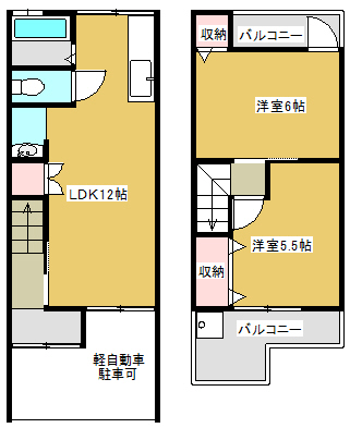 高柳7丁目貸家の間取り写真