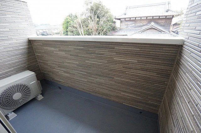 バルコニー　実際のお部屋の写真は準備中の為、同建築会社別物件の写真でご参