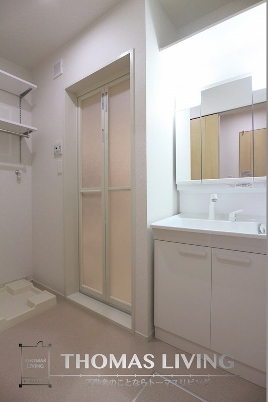 洗面設備　実際のお部屋の写真は準備中の為、同建築会社別物件の写真でご参