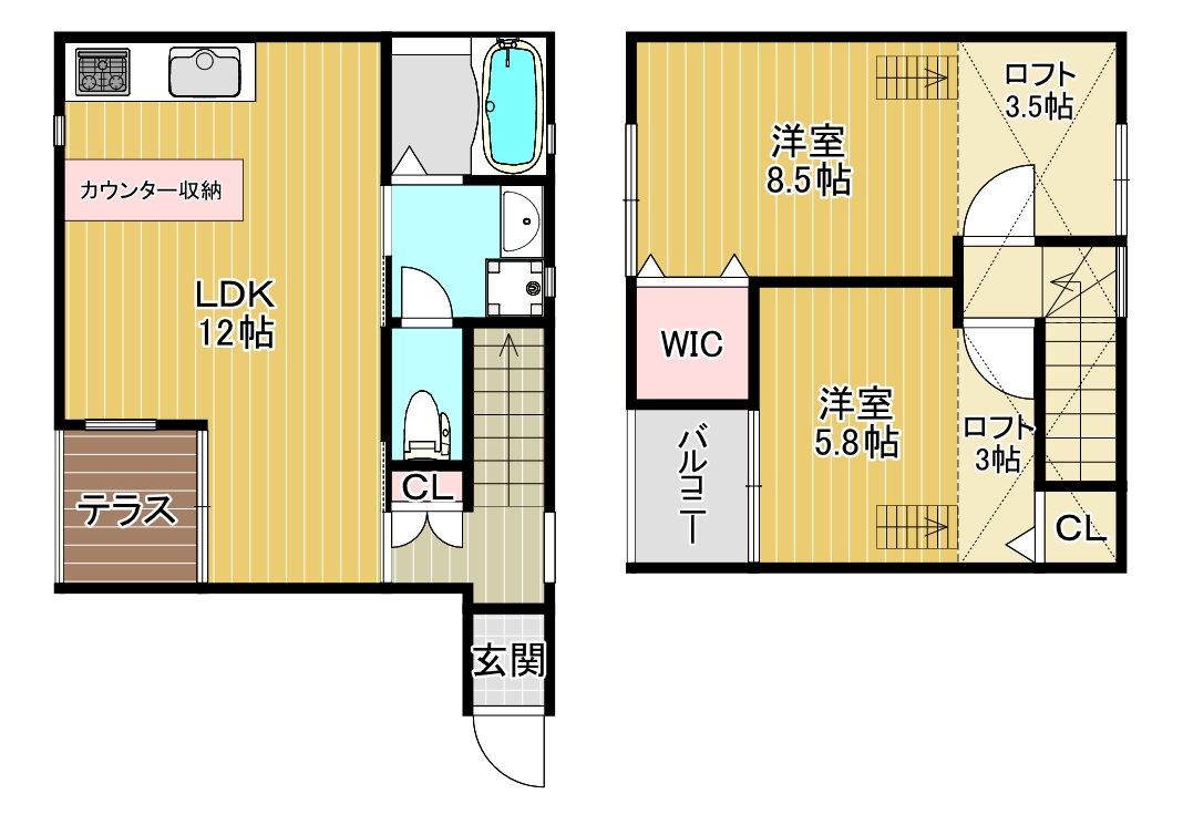 住吉terraceの間取り写真