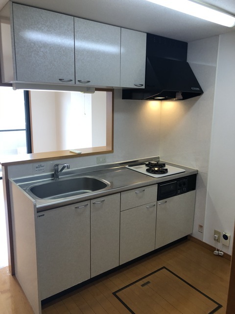 熊本市南区 4階建 築22年のキッチン写真