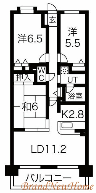 ソルプラーサ堺の間取り写真