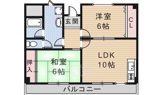 タウンコート26の間取り写真