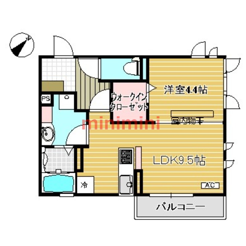 Vent Vert千里丘の間取り写真