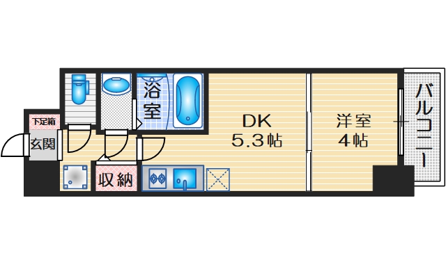 クレストコート江坂垂水町の間取り写真