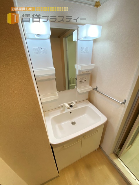 洗面設備　嬉しい独立洗面台