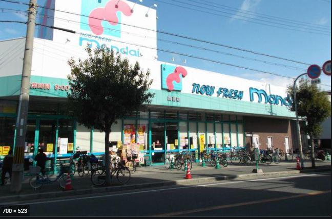 スーパー　万代 巽西店（スーパー）まで584m