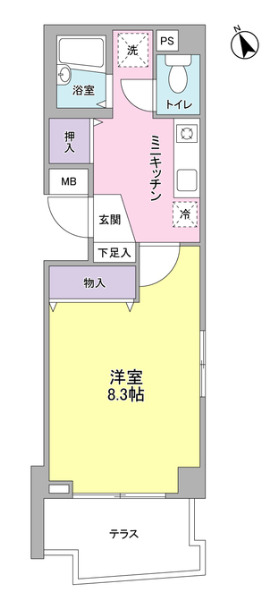 岡部マンションの間取り写真