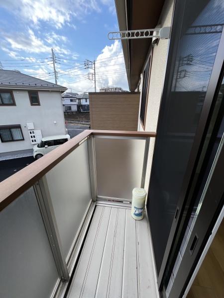 バルコニー　日当たりいいです！
