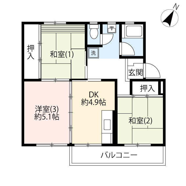 UR鶴川の間取り写真
