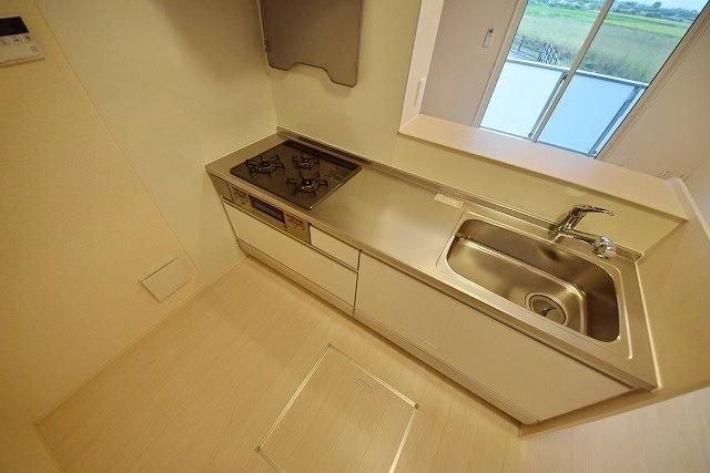 ロイジェントパークスレイクタウンIII A棟のキッチン写真