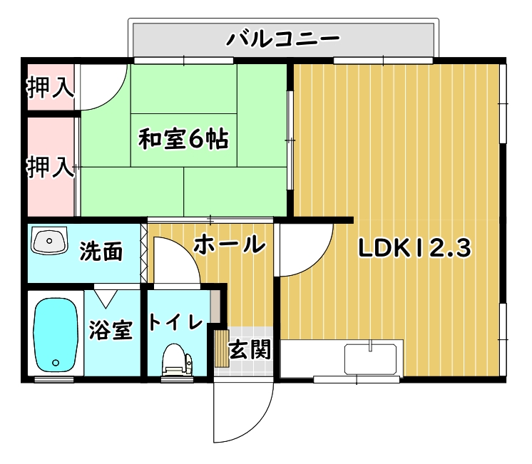 グリーンピアハイツＡの間取り