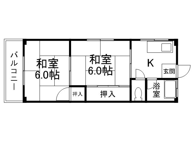 下津ハイツの間取り