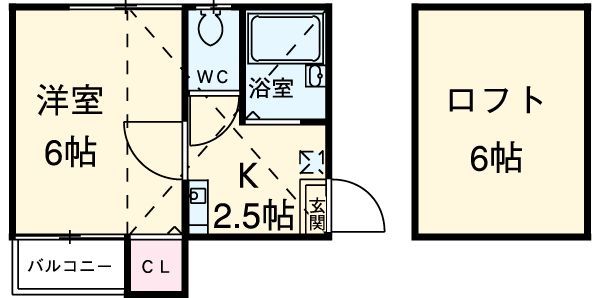 愛知県名古屋市西区栄生３（アパート）の賃貸物件の間取り
