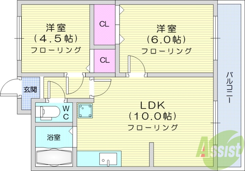 シャルムENDOの間取り