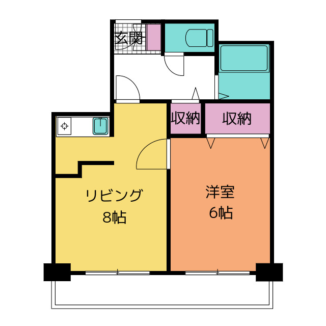 池下５１０ビルの間取り