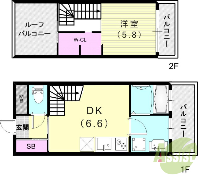 LEGALAND甲南山手の間取り