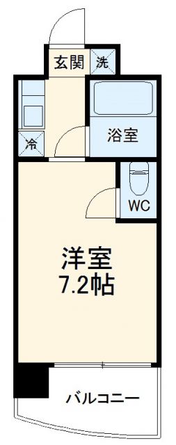 愛知県名古屋市西区則武新町３（マンション）の賃貸物件の間取り