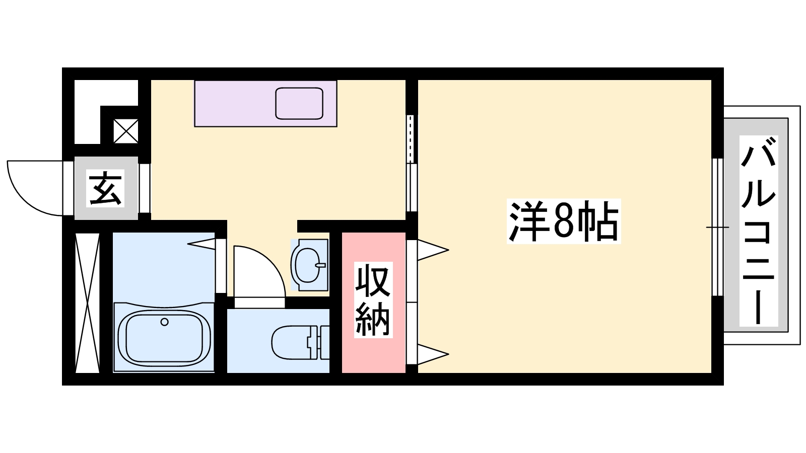 ハイネス野添II・IIIの間取り