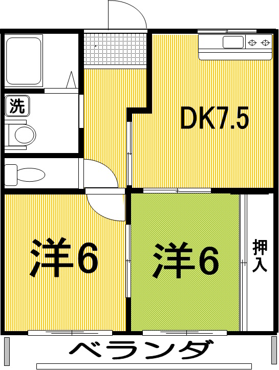 ポラリス野市の間取り