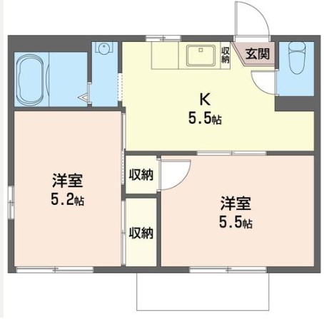 アビタシオンAの間取り