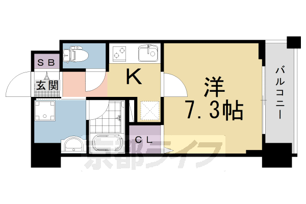 ベラジオ雅び烏丸十条IIの間取り