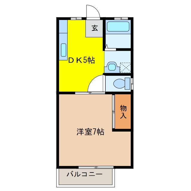 東峰ハイツの間取り