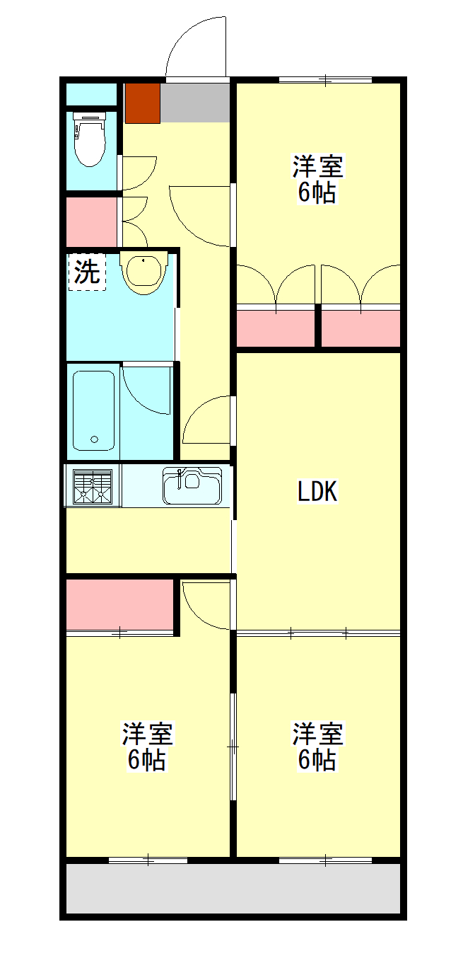 シャトー美堀台の間取り