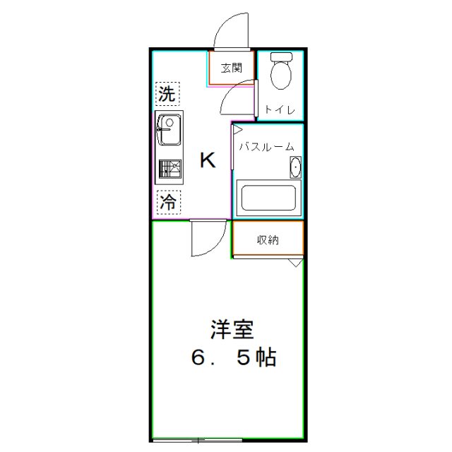 国分寺市東戸倉のマンションの間取り