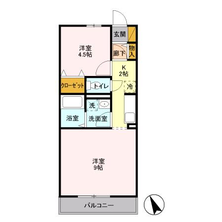 練馬区小竹町のマンションの間取り