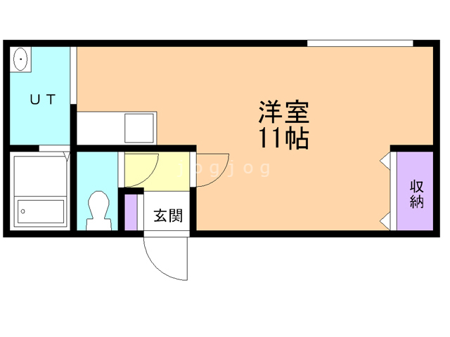 札幌市中央区南十七条西のアパートの間取り