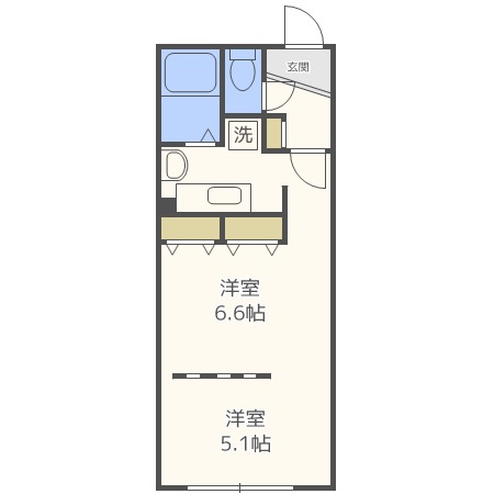 ＭＯＤＵＬＯＲ中島公園２ｎｄの間取り