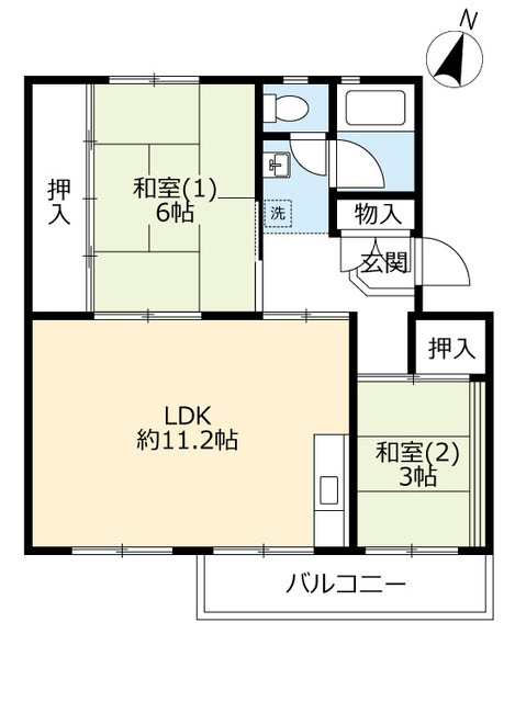 ＵＲ泉南一丘の間取り