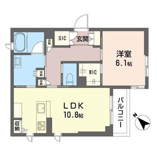 川口市柳根町のマンションの間取り