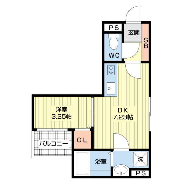 Ｇ－ｐｌａｃｅ大濠IIの間取り