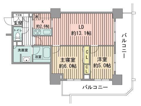 プライムアーバン札幌リバーフロントの間取り