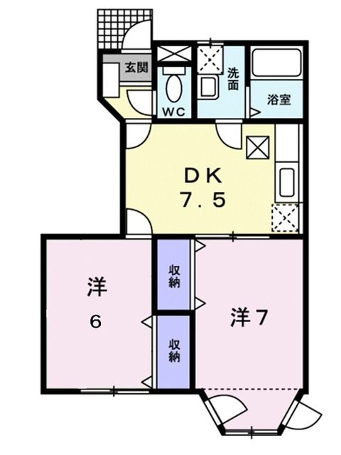 サントピア２の間取り