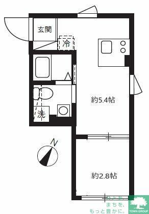 大田区田園調布南のマンションの間取り