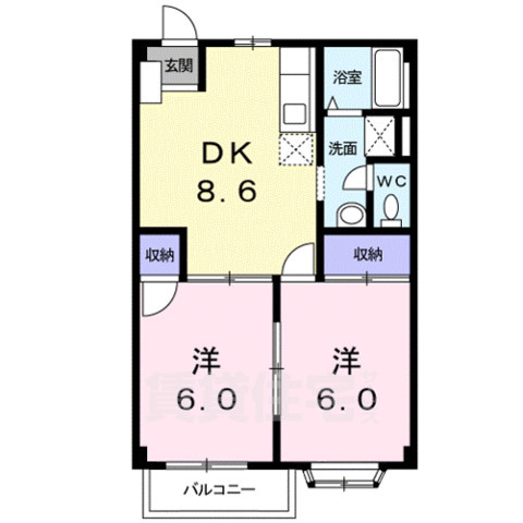 メゾンサンベールの間取り