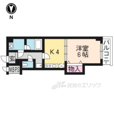 サザン桃山御陵の間取り