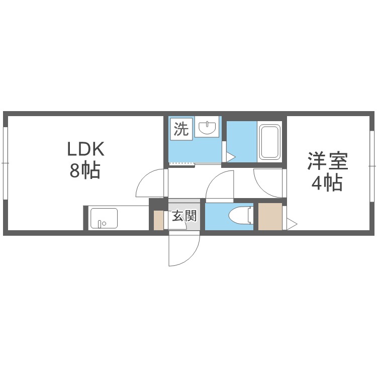 ラフィーネ南郷通の間取り