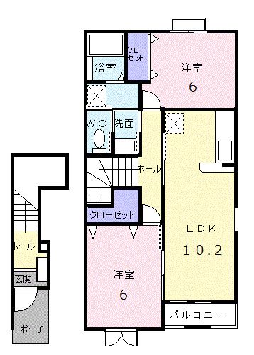 ノースヴィレッジII・Ｂの間取り