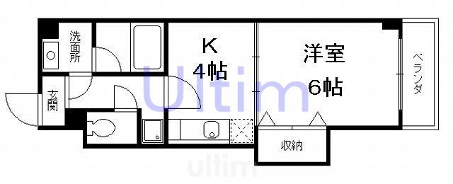 サザン桃山御陵の間取り