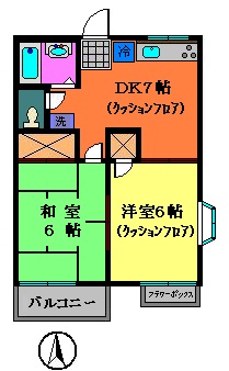 ベルフラッツ2の間取り